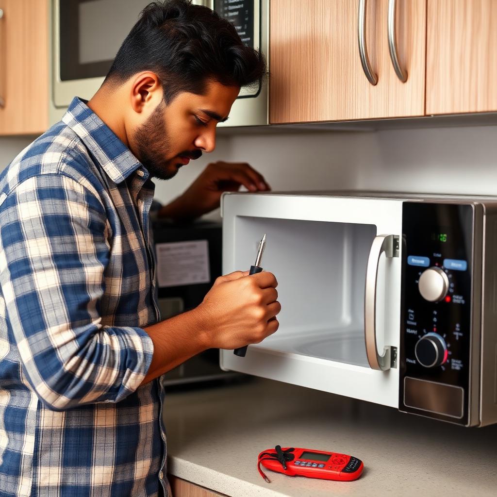 Microwave oven panel repair